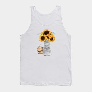 Sunflowers and Guinea Pig Tank Top